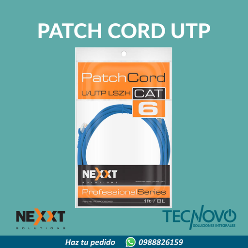 Patch cord NEXXT CAT6 1FT
