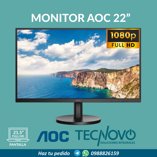 Monitor AOC 22" Full HD 22B3HM