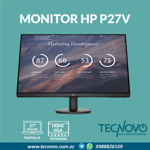 Monitor HP P27V 27" FULL HD