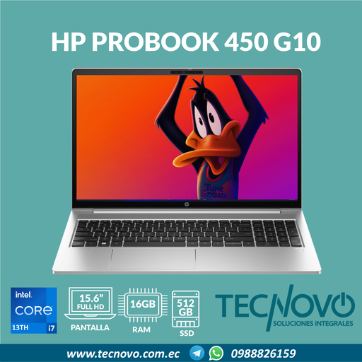 Laptop HP ProBook 450 G10 I7-1355U 16GB 512GB-SSD 15.6" FHD