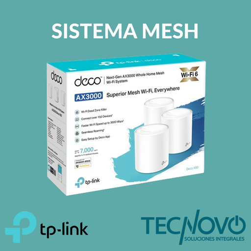 Sistema WIFI MESH AX3000 2-pack DECO X50