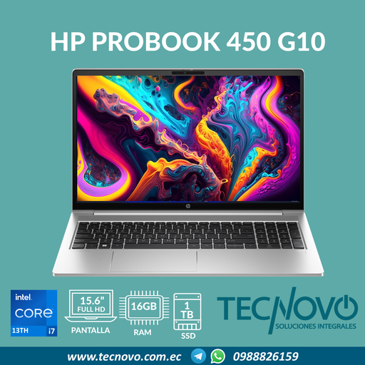 Laptop HP ProBook 450 G10 I7-1355U 16GB 1TB-SSD 15.6" FHD