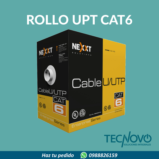 Rollo de cable UTP NEXXT CAT6 305 metros