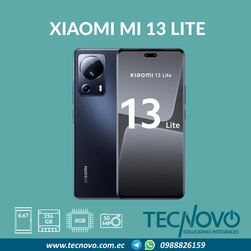 Celular Xiaomi Mi13 lite 8GB/256GB